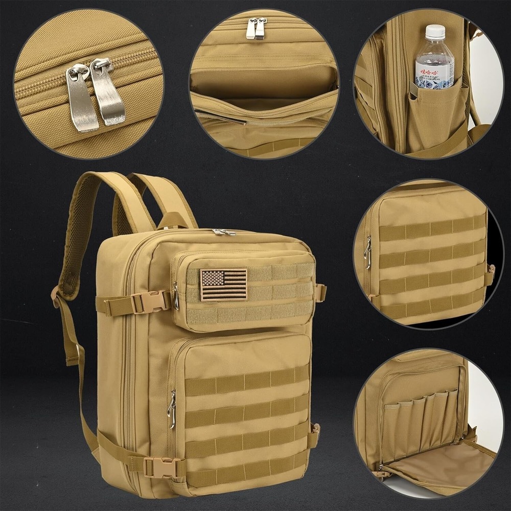 Army Backpack Military Tactical Bags Hunting Trekking Bug Out Bag - Picture 5 of 6